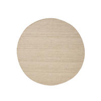 WOLLTEPPICH Lars Beige ø 200 cm rund - Beige, Naturmaterialien/Kunststoff (200/200cm) - benuta