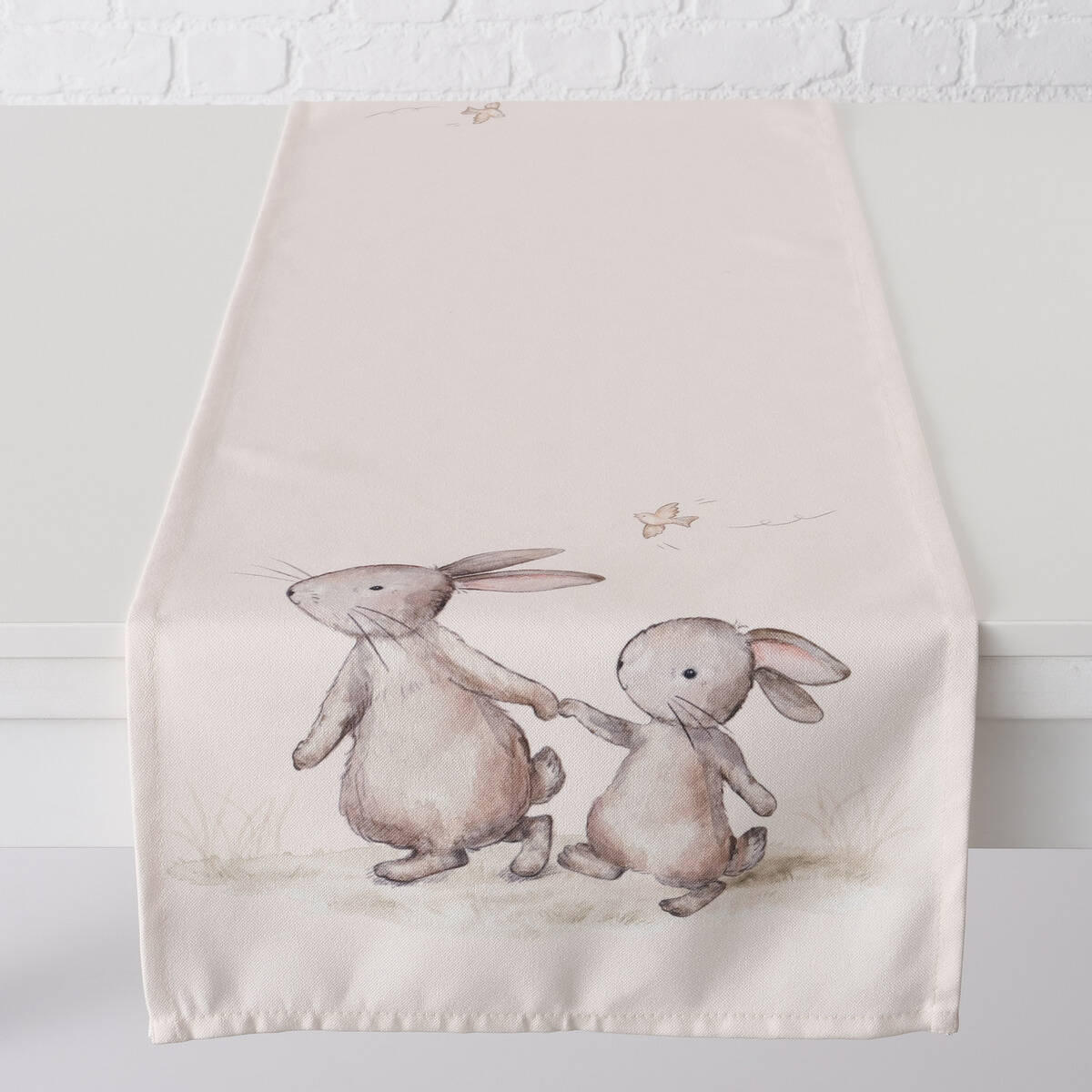 OSTERLÄUFER Knuffi 140/40 cm - Beige, Textil (40/140cm) - Boltze Home