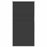 VERDUNKELUNGSROLLO 70/150 cm Stoffbreite 65,7 cm aus Polyester Schwarz - Schwarz, Textil (70/150cm) - vidaXL