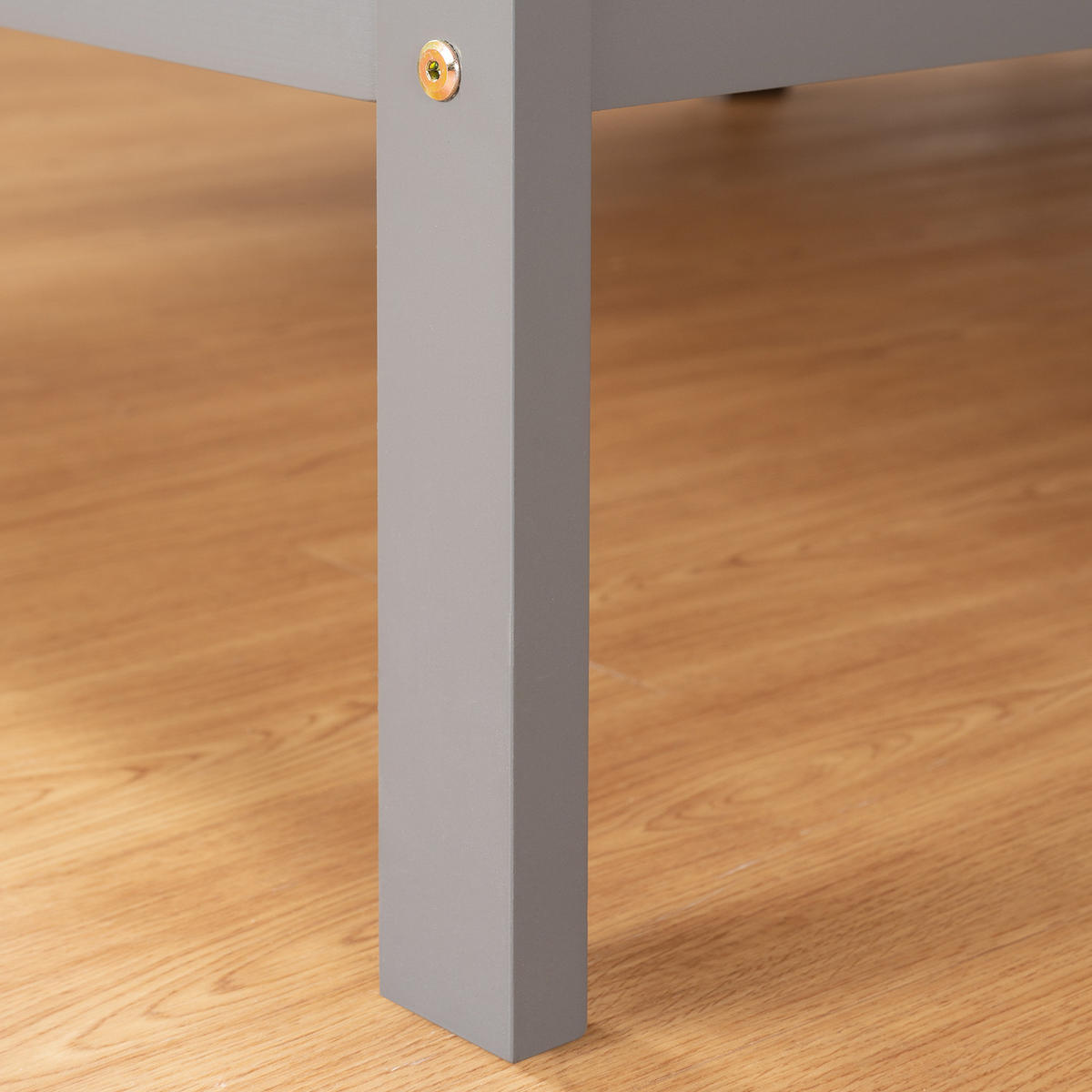 HOLZBETT Grau 90/200 cm mit Lattenrost - Grau, Holz (90/200cm) - Homestyle4u