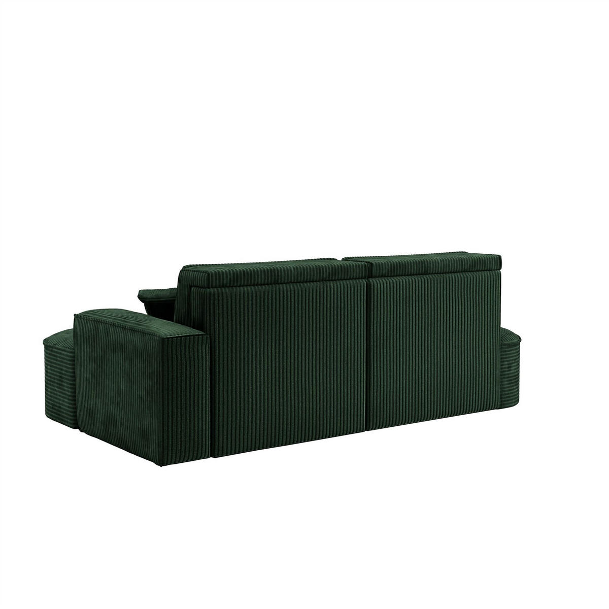 ECKSOFA Venedig Mit Schlaffunktion - Grün, Holzwerkstoff/Textil (278/179cm) - Fun Möbel