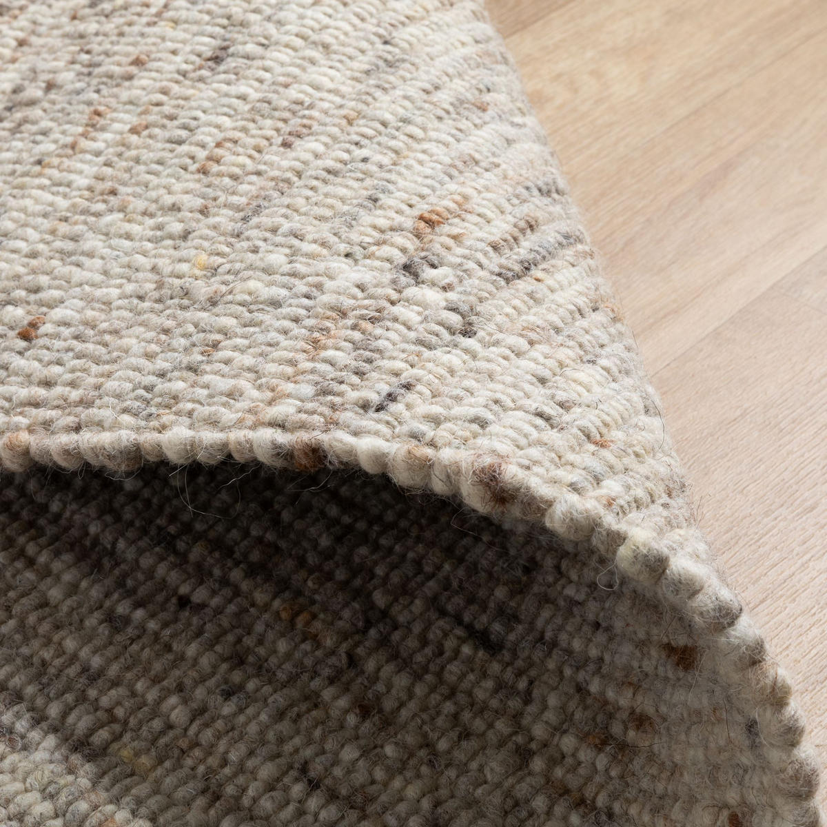 HANDWEBTEPPICH 200/200 cm Landshut exklusiv - Beige, Naturmaterialien (200/290cm) - Steffensmeier