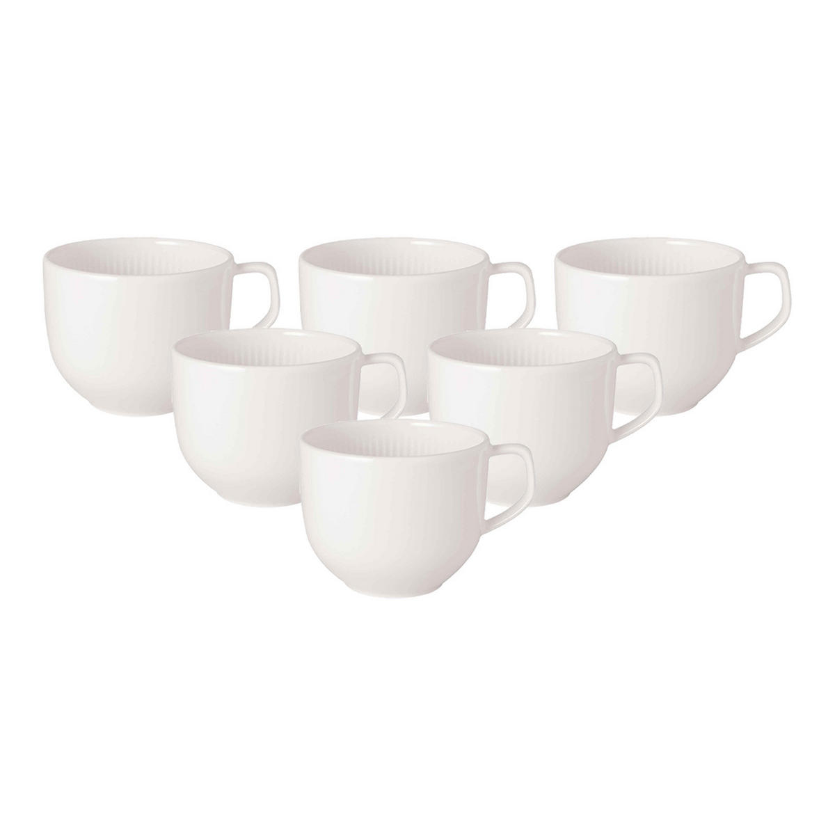 KAFFEETASSEN Afina weiß 150 ml 6er Set - Weiß, Keramik (0.15L) - Villeroy & Boch