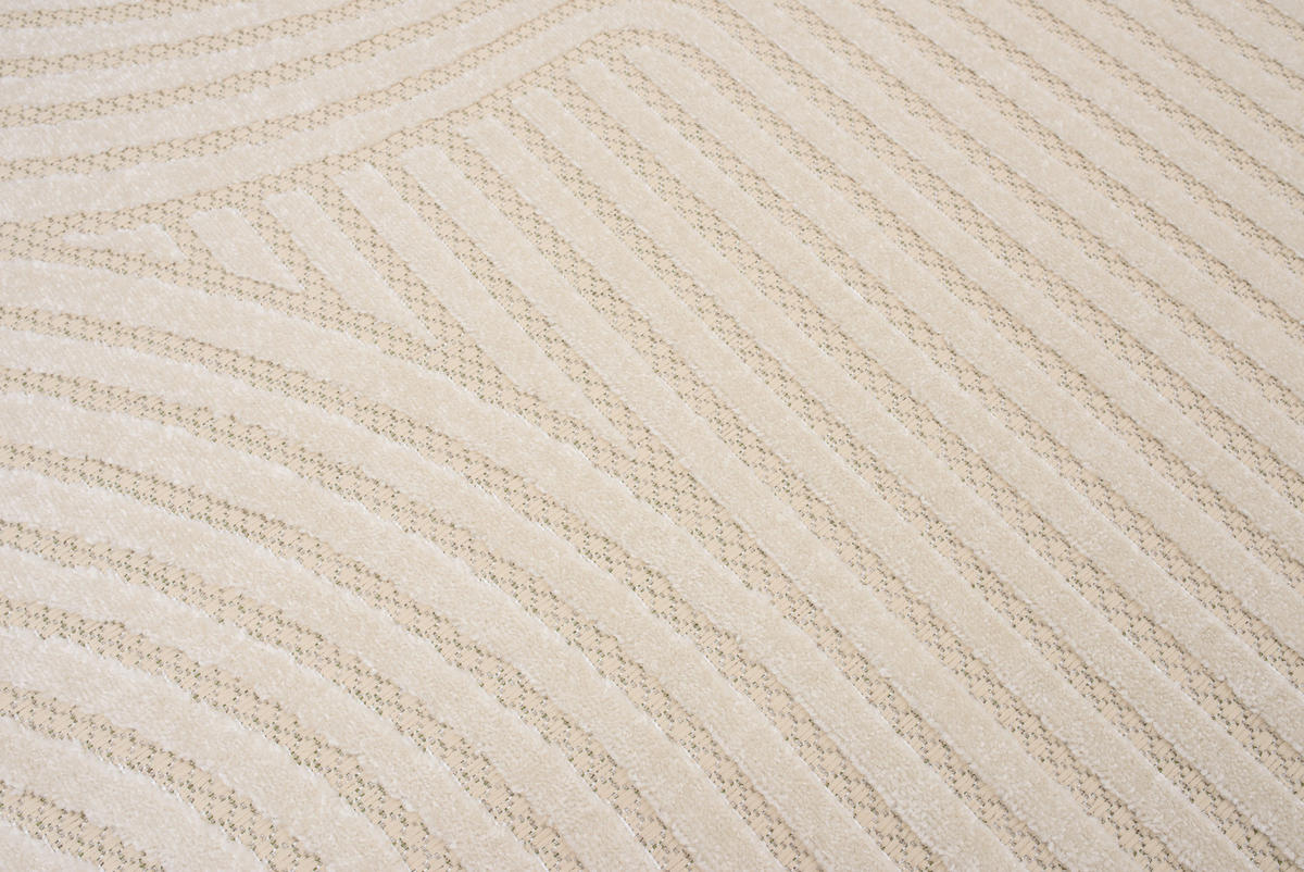 TEPPICH PATIO Creme 120/170 cm - Creme, Kunststoff (120/170cm) - Tapiso