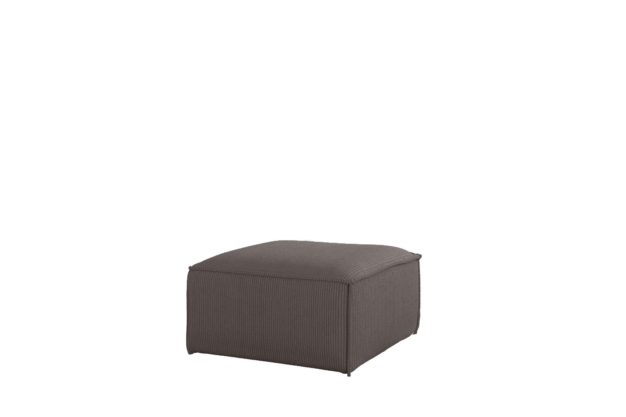 POLSTERHOCKER Celes Premium 65x65cm - Hellgrau, Holzwerkstoff/Textil (65/40/65cm) - Fun Möbel
