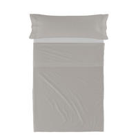 BETTWÄSCHE 2er-Set teiliges basic 180x270 cm grau - Grau, Textil (180/270cm) - Happy Friday