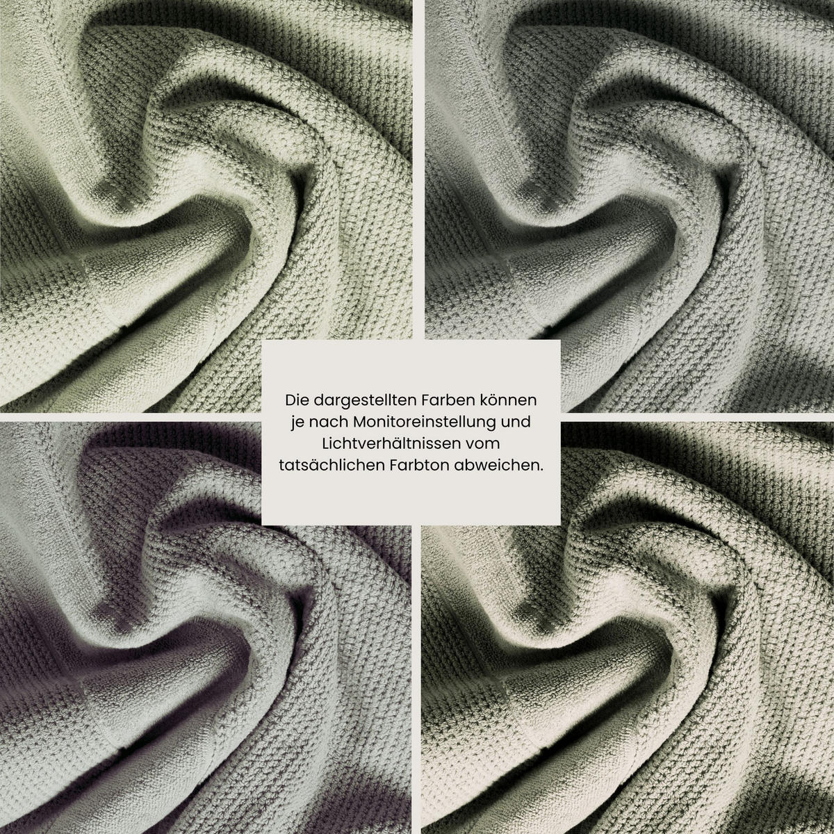 HANDTUCHSET Turin - 4-teilig - 50x100 cm - Grau - Grau, Textil (50/100cm) - SCHIESSER