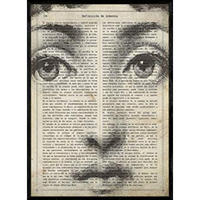 POSTER Von Lina Cavalieri A4 Schwarzer Rahmen - Schwarz, Papier (29.7/5/21cm) - Nacnic