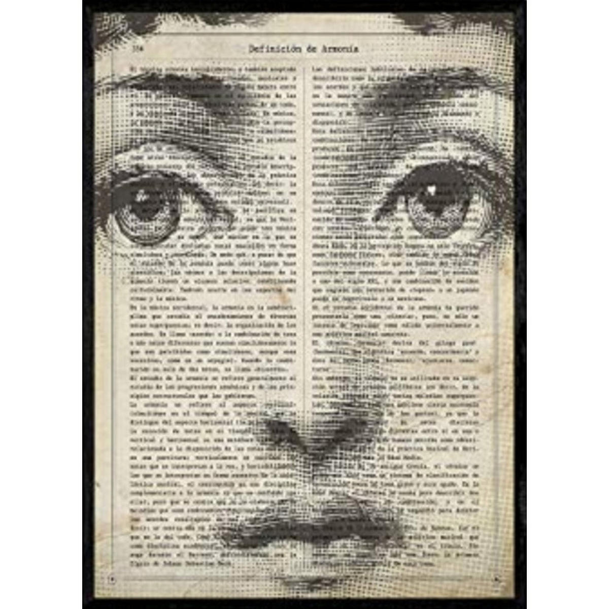 POSTER Von Lina Cavalieri A4 Schwarzer Rahmen - Schwarz, Papier (29.7/5/21cm) - Nacnic