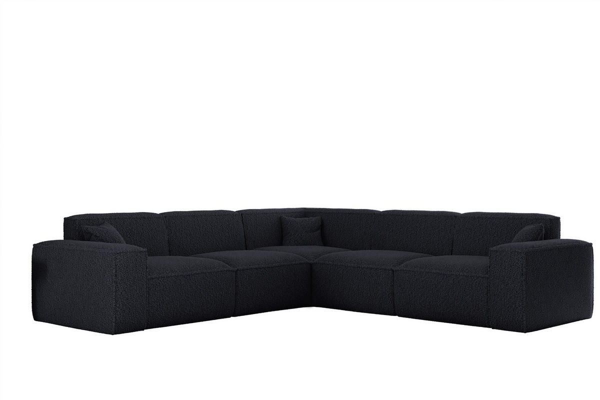 ECKSOFA Celes Premium In Sven - Blau, Holzwerkstoff/Textil (246/246cm) - Fun Möbel