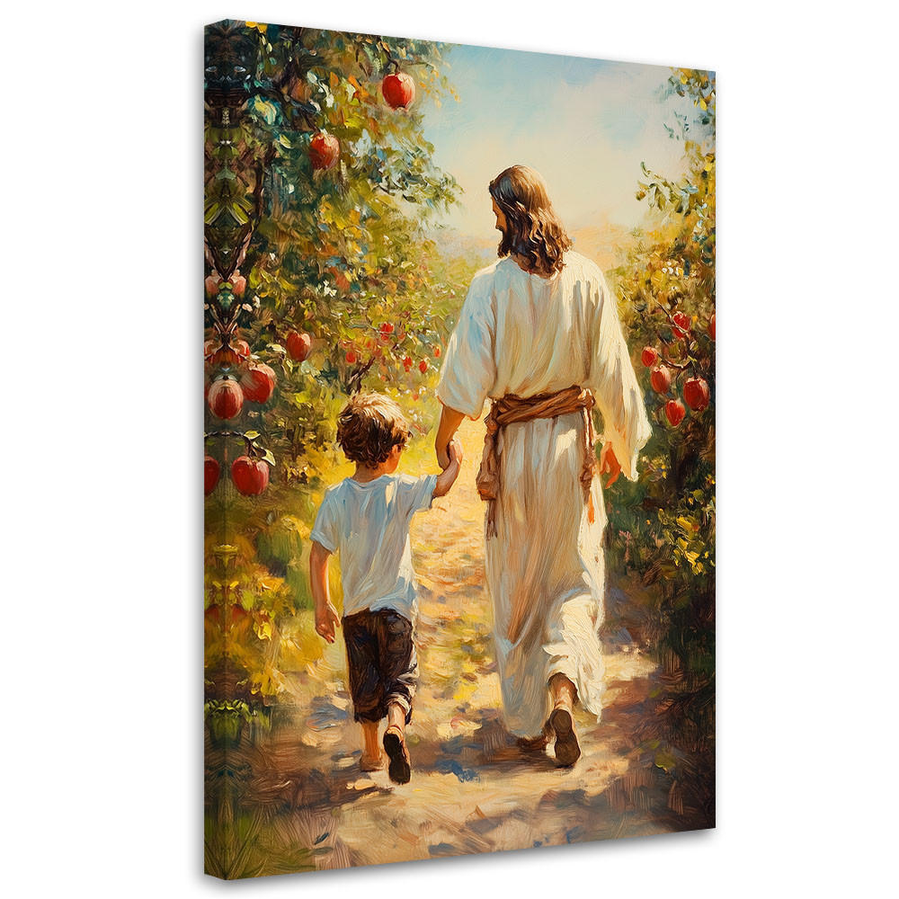 LEINWANDBILD Künstlerische und religiöse Werke 20x30cm - Grün, Textil (20/30cm) - Feeby