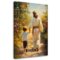 LEINWANDBILD Künstlerische und religiöse Werke 20x30cm - Grün, Textil (20/30cm) - Feeby