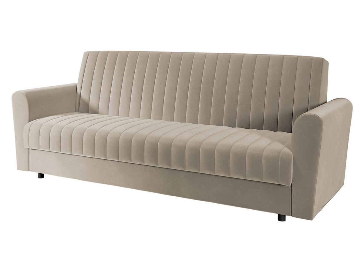 SCHLAFSOFA Molly - Schwarz/Graphitfarben, Holz/Kunststoff (230/87/90cm) - MIRJAN24