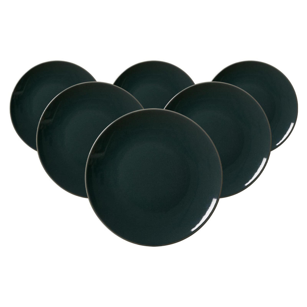 DESSERTTELLER Cecina Grau ø 20,5 cm 6er Set - Grau, Keramik (20.5cm) - Ritzenhoff Breker