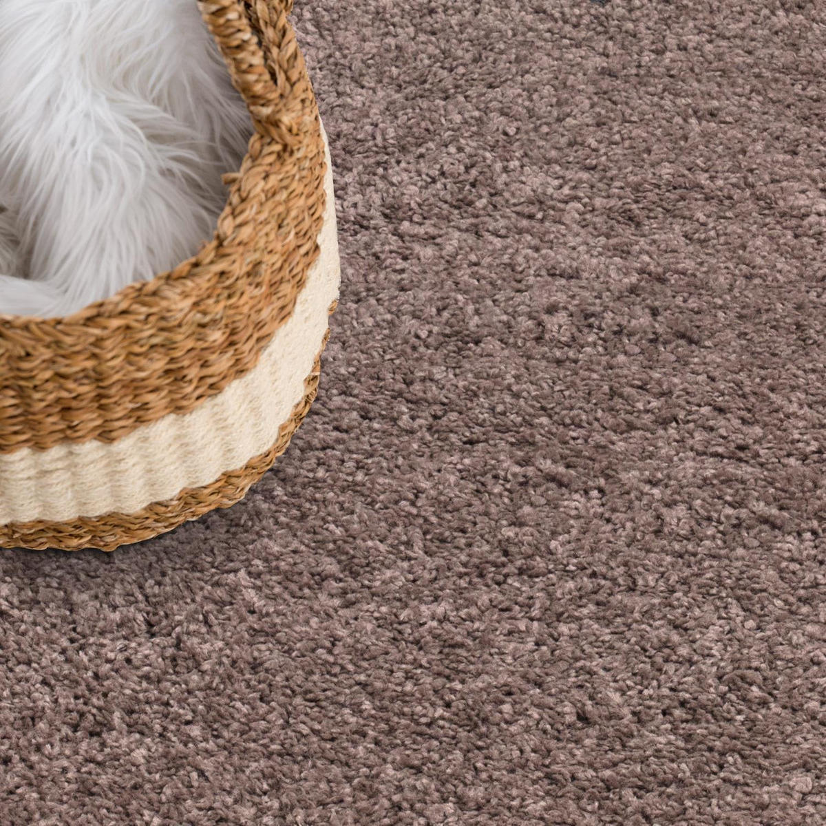 HOCHFLOR-TEPPICH City Shaggy 500 Braun 200x290 cm - Braun, Textil (200/290cm) - carpet city