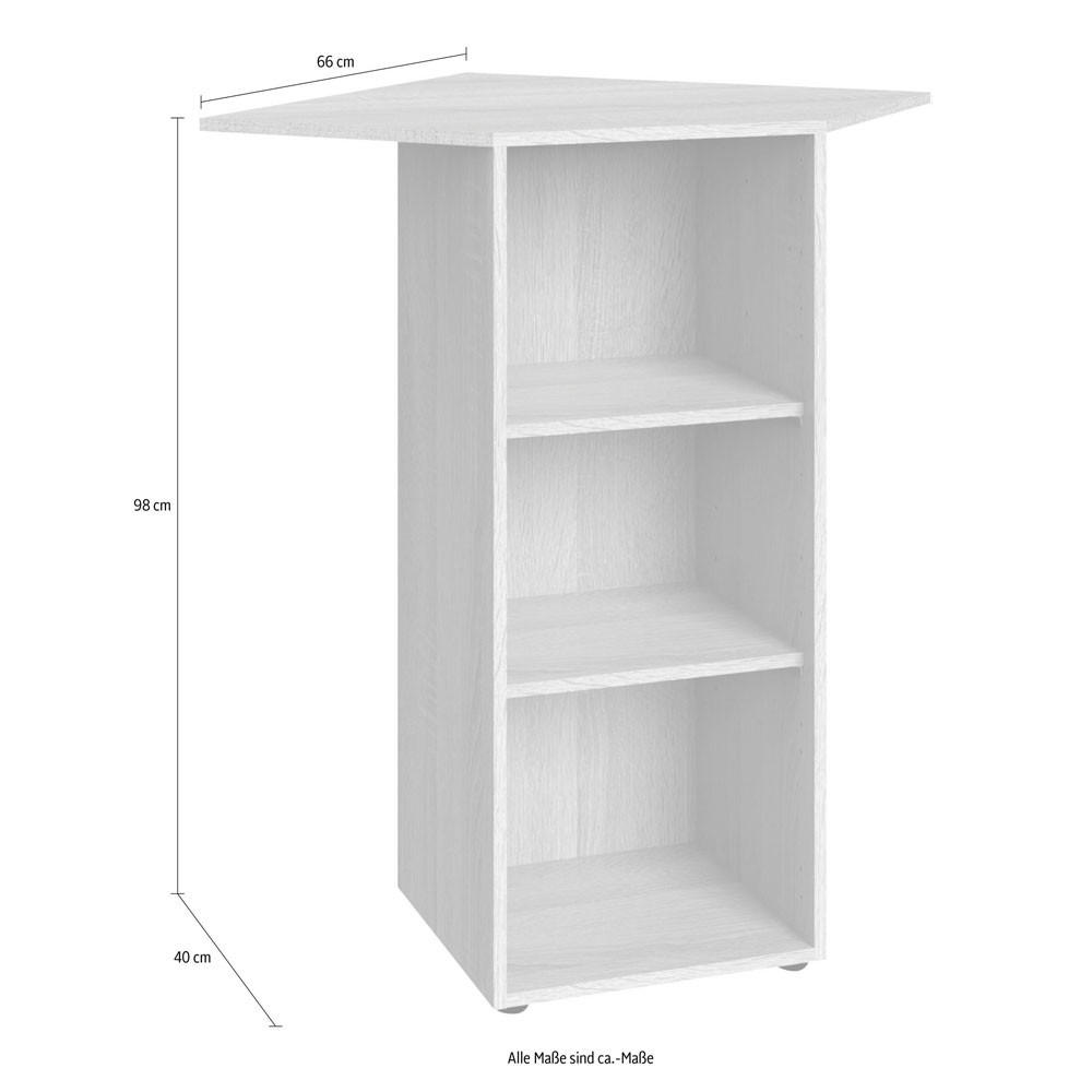 Thumbnail - Wimex Eckregal, Eiche, Holz, 3 Fächer, Rechteckig, 66x98x40 cm, Wohnzimmer, Regale, Eckregale