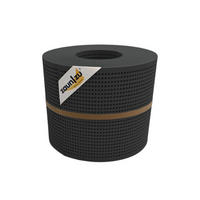 SICHTSCHUTZSTREIFEN PP Premium Gelocht 30 Prozent Streifen Anthrazit 26m - Anthrazit, Kunststoff (2600/19cm) - ZAUN|ZU