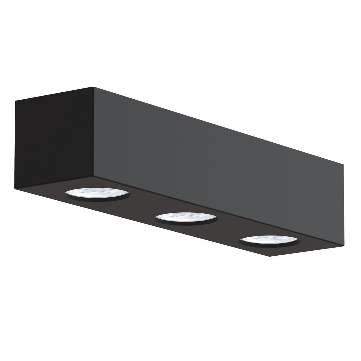 DECKENLEUCHTE - Schwarz, Metall (10/30/7cm) - Lumicom