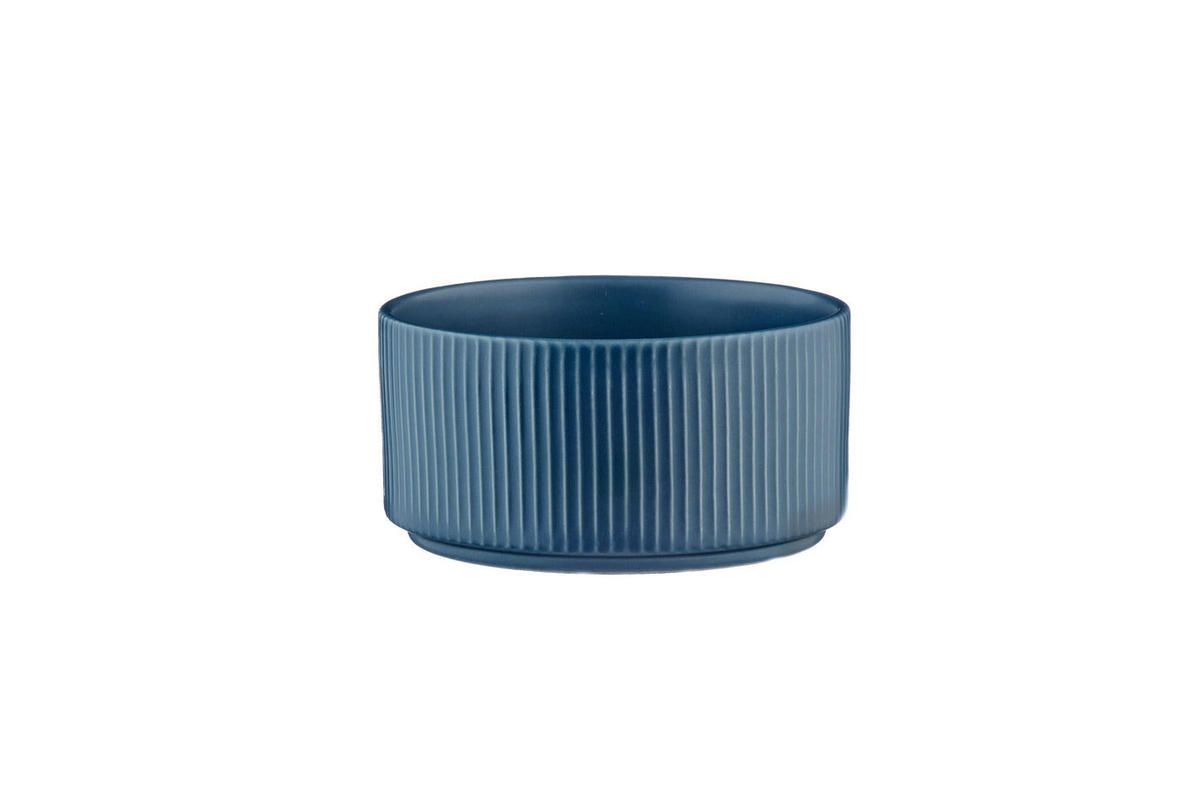 SCHALEN Scandi Ø12cm - 4er-Set - Marineblau - Blau, Keramik (12cm) - Björn