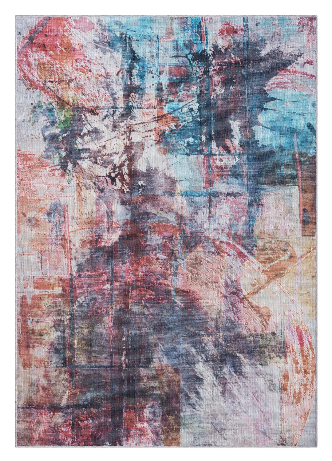 TEPPICH Narissa Petrol,Bordeaux,Rostfarben 160/230 cm - Petrol, Textil (160/230cm) - My-Rug