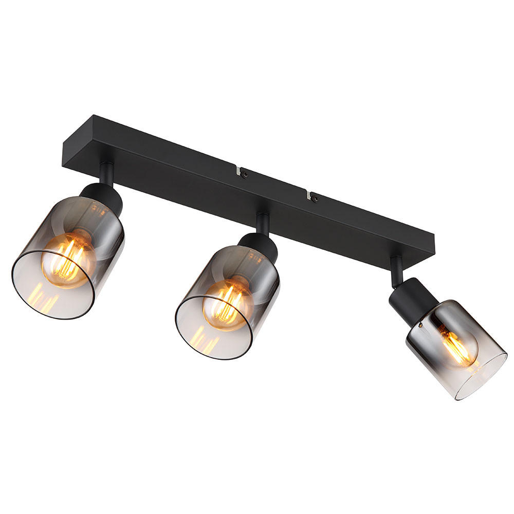 Globo Lighting Deckenleuchte Schwarz 7x14x41 cm
