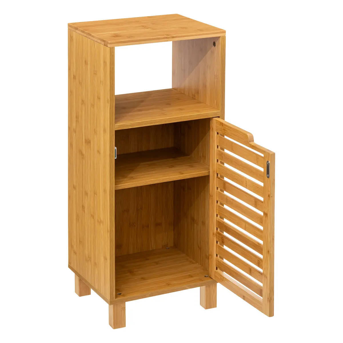 KOMMODE Bambus - Beige, Naturmaterialien (30/80/30cm)