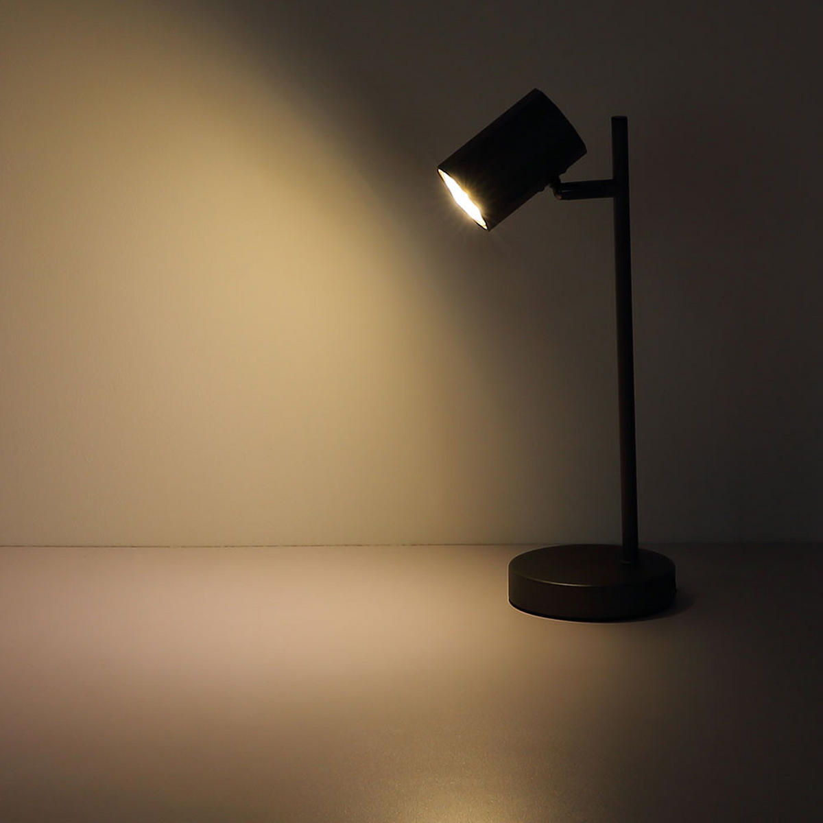 TISCHLEUCHTE grau Flexibel verstellbar - Grau, Metall (16.5/12/35cm) - Globo Lighting