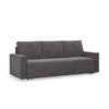 SOFA 3-SITZER MIT SCHLAFFUNKTION NOTO Dunkelgrau - Dunkelgrau, Textil (95/92/220cm) - Mebligo
