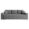 SCHLAFSOFA Pufetto Boucle - Silberfarben/Grau, Holz/Textil (244/86/90cm) - MIRJAN24