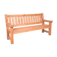 GARTENBANK Tobias 3-Sitzer Terrassenbank - Kieferfarben, Holz (184/96/69.5cm) - DELUKE