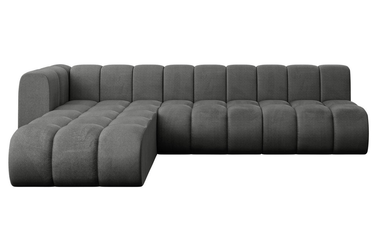 ECKSOFA modulares Sofa Darnel-L2 - 296x177x70 cm Dunkelgrau - Dunkelgrau, Holzwerkstoff/Textil (296/177cm) - ALTDECOR