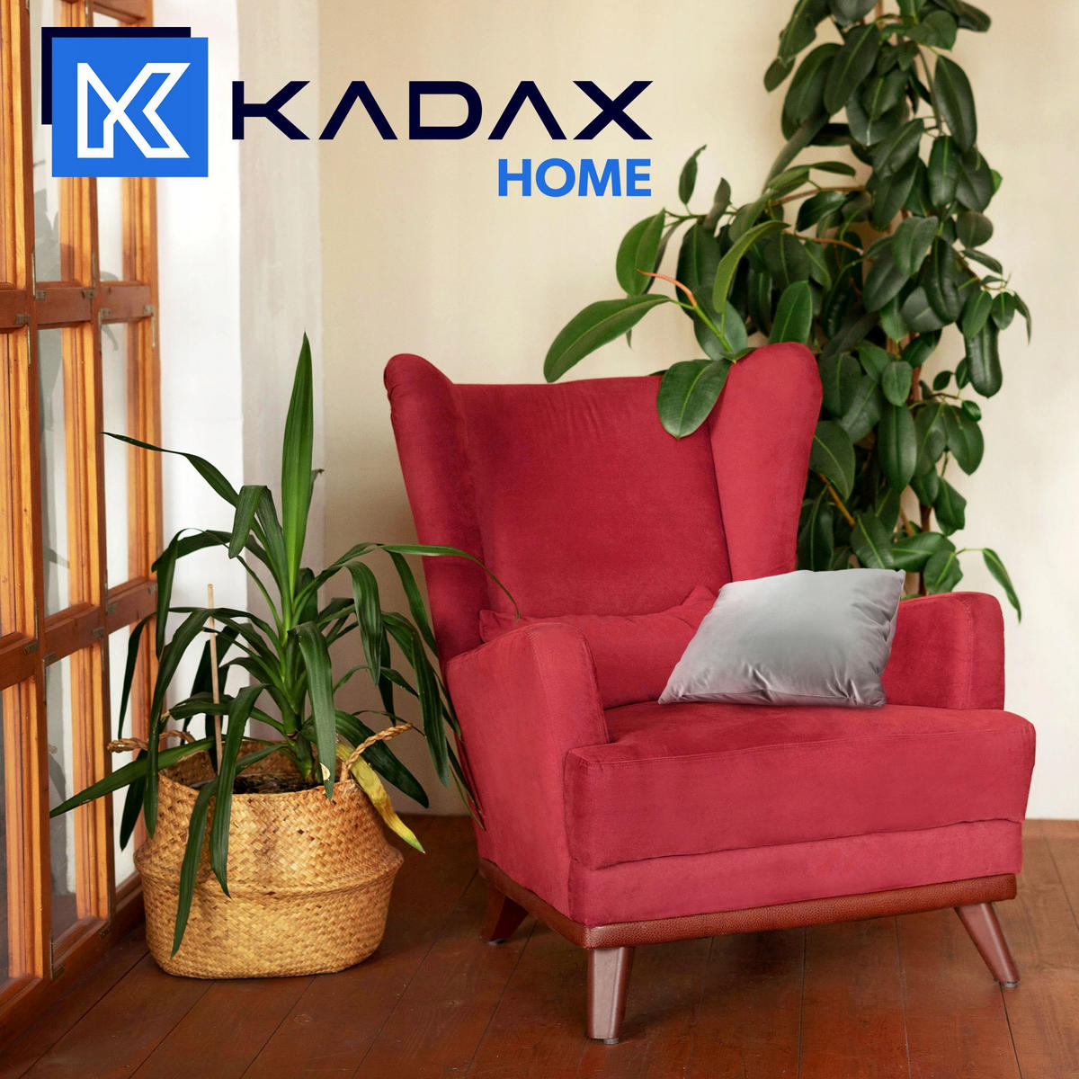 DEKOKISSEN, Grau - Grau, Textil (46/46cm) - KADAX