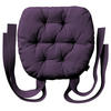 STUHLKISSEN Etna violett, 40x37x8 cm - Violett, Textil (37/40/8cm) - Dekoria