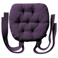 STUHLKISSEN Etna violett, 40x37x8 cm - Violett, Textil (37/40/8cm) - Dekoria