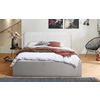 POLSTERBETT Mailand Grau 100 x 200 x 40 cm Stauraum ohne hydraulische Funktion Ohne Matratze und Lattenrost - Grau, Holz (100/200cm) - Halmon Schlafkomfort Betten 