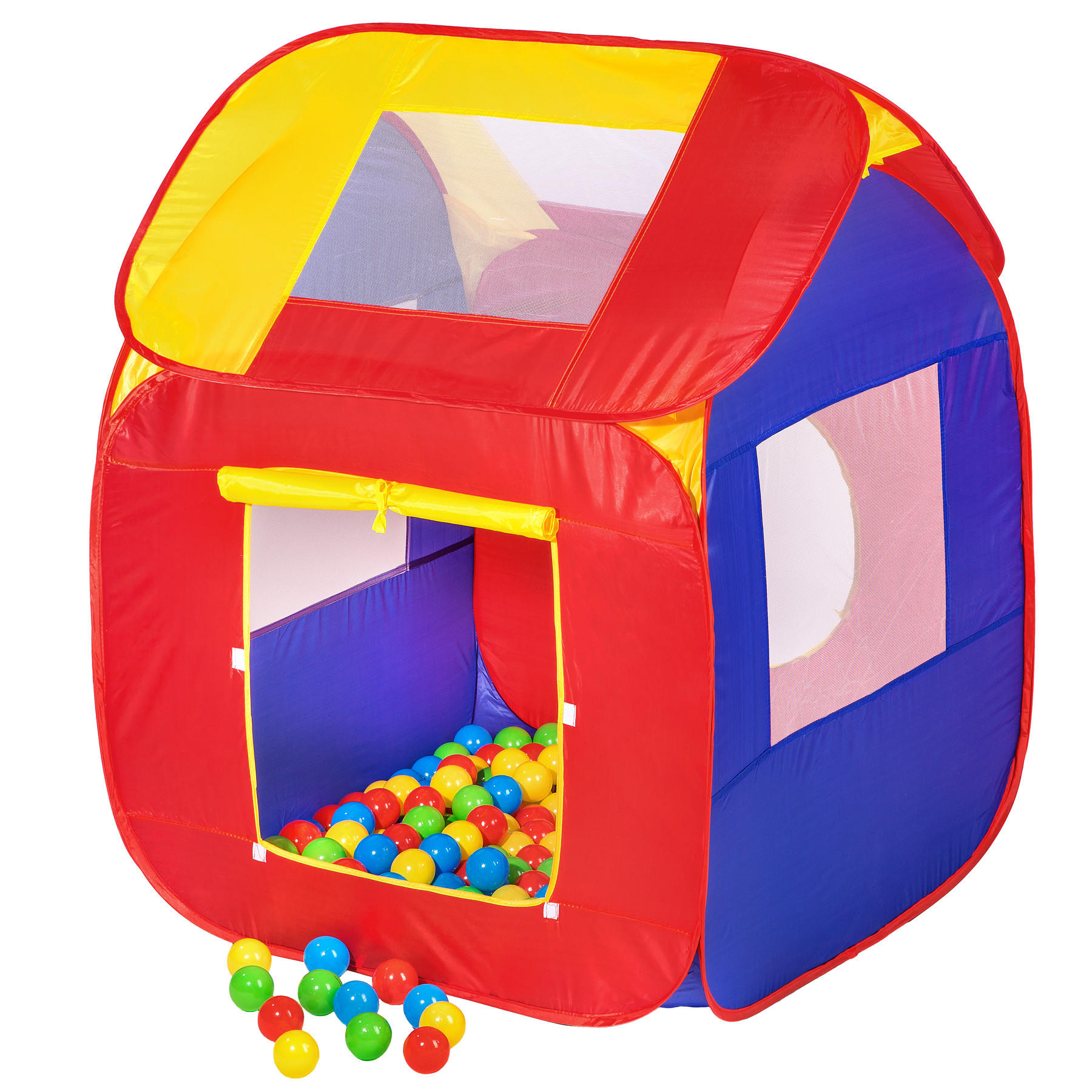 SPIELZELT ,86 x 84 x 102 cm,bunt - Multicolor, Textil (84/86cm) - tectake
