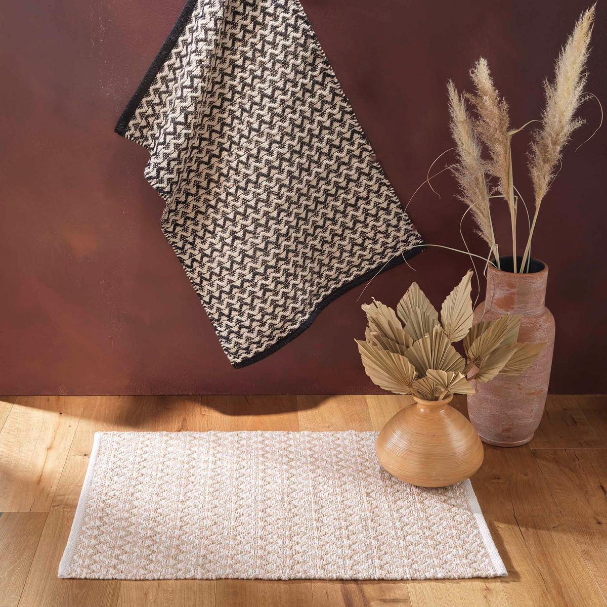 WEBTEPPICH 60/90 cm Chasca - Beige, Textil (90/60cm) - Douceur d´intérieur