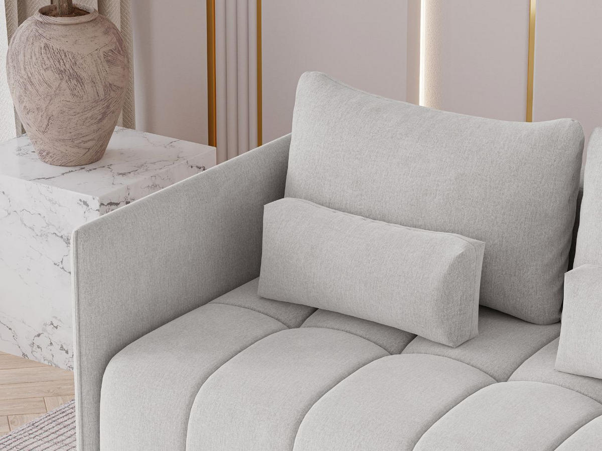 ECKSOFA Ardi Grau - Grau, Holz/Textil (245/182cm) - Graingold