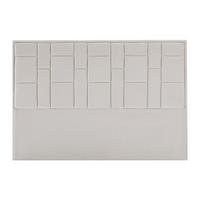 BETTKOPFTEIL - 160 cm - Samt - Beige - HERMINE - Beige, Textil (160/110/8cm) - Vente-Unique