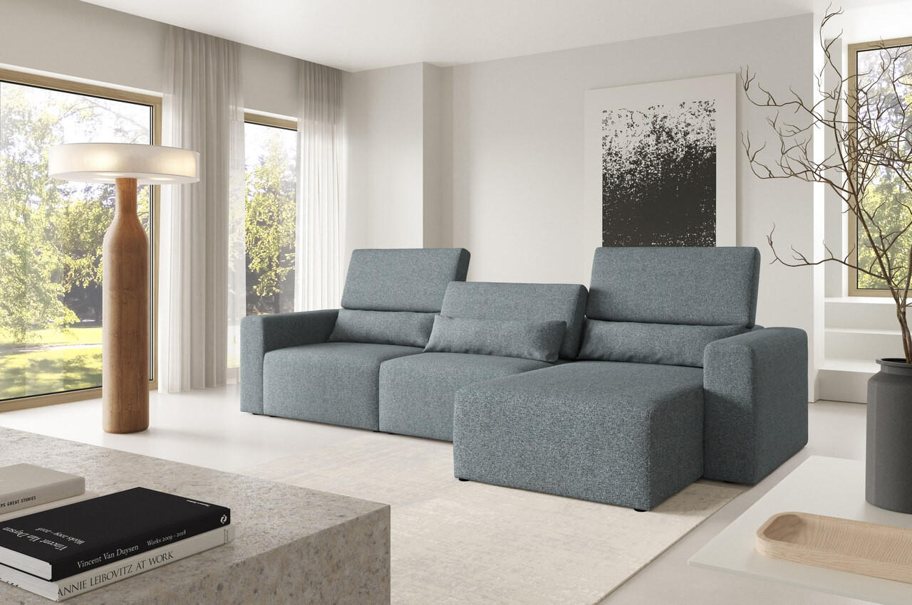 ECKSOFA Modular Premium Graphitfarben - Schwarz/Graphitfarben, Holz/Holzwerkstoff (315/172cm) - Furnisell