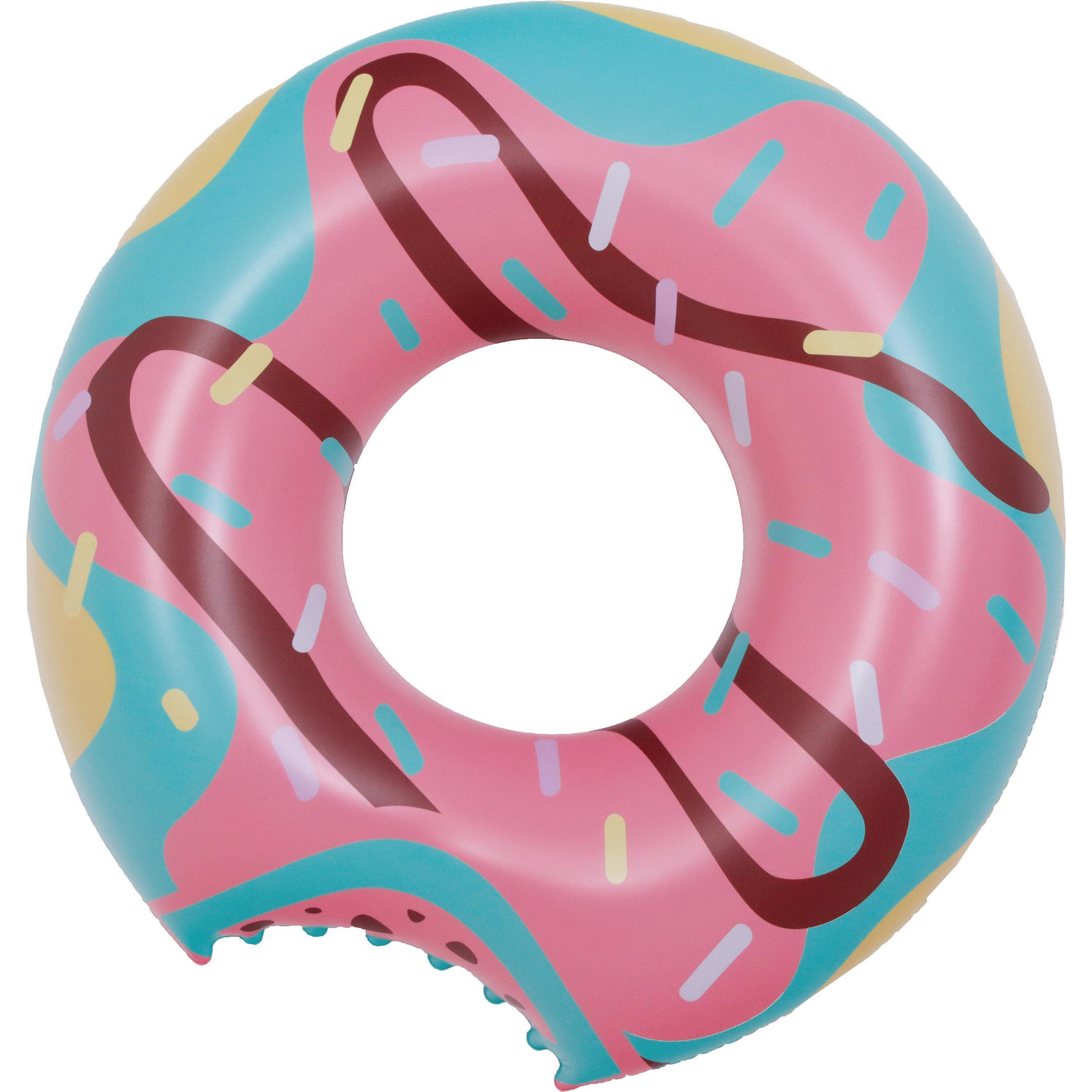 SCHWIMMREIFEN Donut 125 x 120,5 cm bunt Schwimmring - Pink, Kunststoff (120/125cm) - Avenli