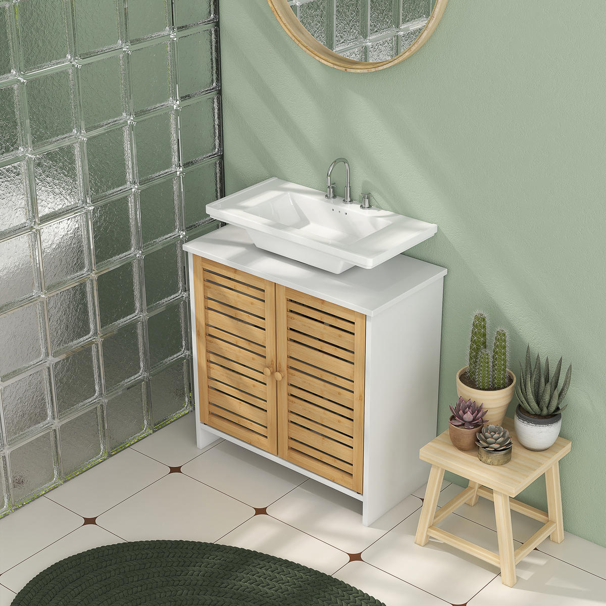HÄNGESCHRANK Weiß 1 Stück - Weiß, Kunststoff (60/60/30cm) - GiPP