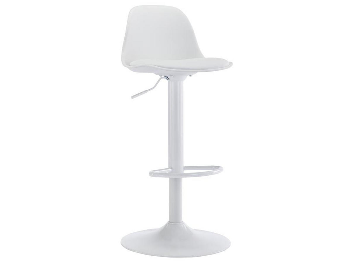 BARHOCKER 2er-Set - Polypropylen & Metall - Weiß - XAFY - Weiß, Kunststoff (39/101.5/41cm) - Vente-Unique