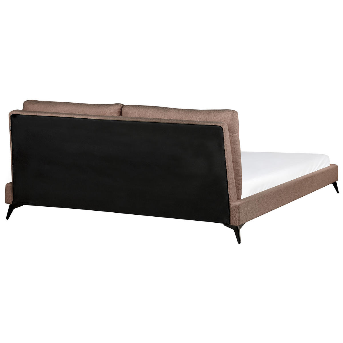 POLSTERBETT mit Lattenrost 180x200 cm Braun Melle - Braun, Textil (180/200cm) - Beliani