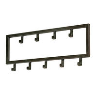 WANDGARDEROBE Lilly Grau 50/2/20 cm - Grau, Metall (2/20/50cm) - Hoyz Collection