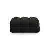 POUF Kendal aus strukturiertem Stoff schwarz - Schwarz, Textil (72/45/104cm) - Micadoni