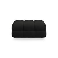 POUF Kendal aus strukturiertem Stoff schwarz - Schwarz, Textil (72/45/104cm) - Micadoni