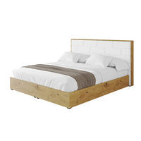 POLSTERBETT mit Bettkasten und Lattenrost, Boxbett ohne Matratze - ENZO8 200x200 Weiß Kunstleder - Weiß Hochglanz, Holzwerkstoff/Textil (200/200cm) - ALTDECOR