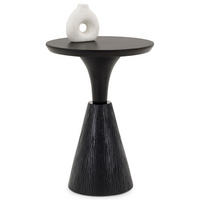 BEISTELLTISCH BHIMA schwarz - Schwarz, Holz (40/40/56cm) - IDIMEX