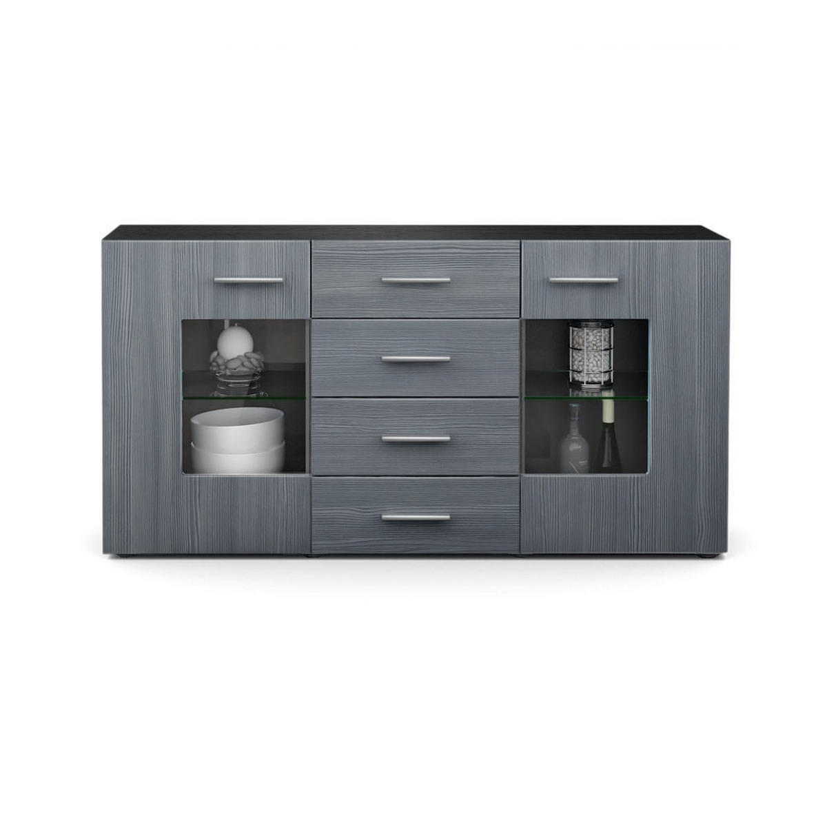 SIDEBOARD Noah Avola-Anthrazit - Anthrazit, Holzwerkstoff (139/72/35cm) - Vladon